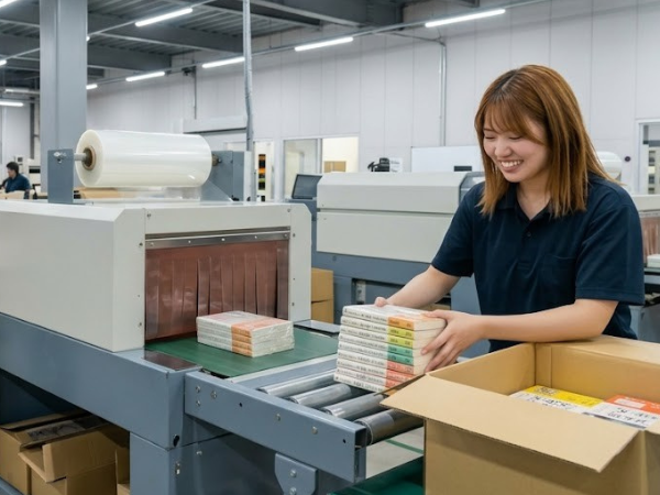 【派遣／夜勤】未経験者歓迎！工場での簡単シュリンク梱包作業！（6/1～就業可）