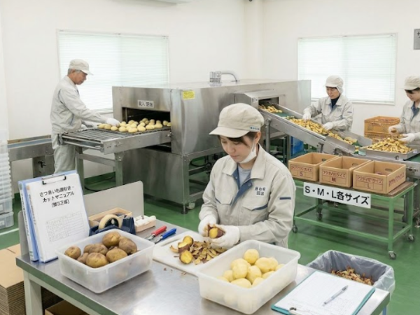 【食品製造】干し芋・焼き芋の製造～出荷までの一連業務