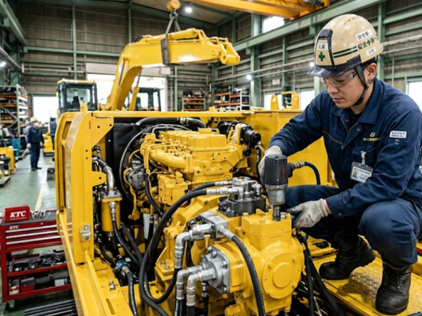 建設用車両の組立・組付け業務時給1900円~/年間休日125日/土日祝休み/空調完備/美味しい食堂あり/正社員登用あり/経験者優遇