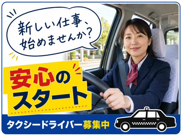 【タクシー運転手】運転ブランクOK!ペーパー出身4割の会社あり|南河内郡千早赤阪村|1J