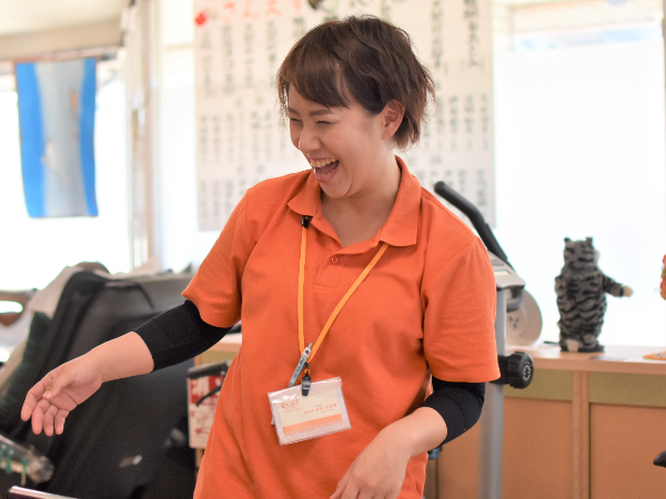 利用者さんに元気になってもらいながら、逆に元気がもらえる仕事