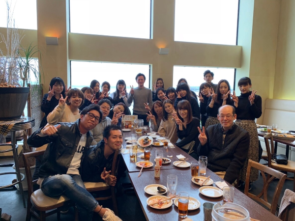 全店舗合同の新年会やイベント
従業員感謝祭は社員の楽しみの1つです