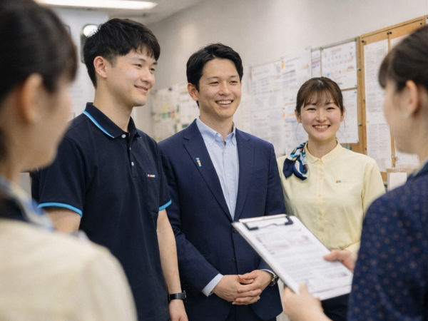 朝の打ち合わせも入念に行います。