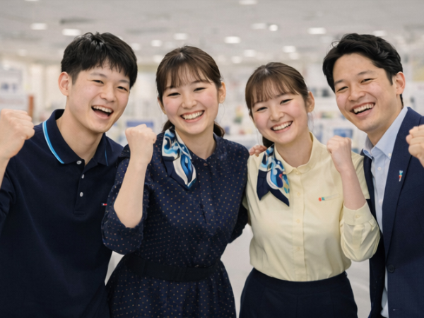 ★ほぼ定時退社(月平均5時間) ★有給の平均取得日数10日以上 ★豊富なインセンティブあり ★接客業では珍しく希望休が取得しやすい環境