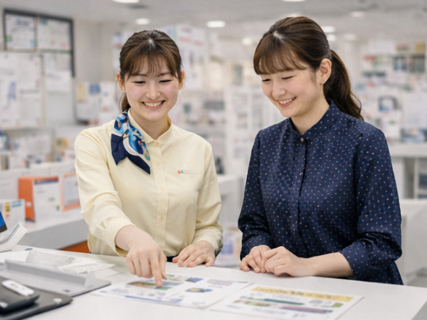 先輩が丁寧に指導するので
安心してくださいね♪