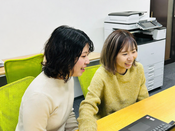 先輩スタッフがしっかり教えます♪