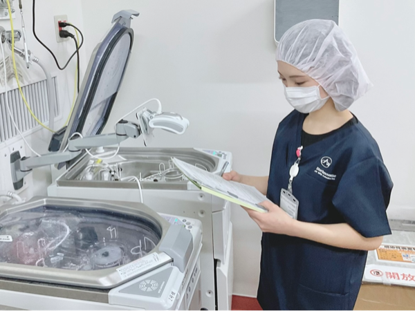 器械の操作は繰り返しの作業で
覚えられます◎