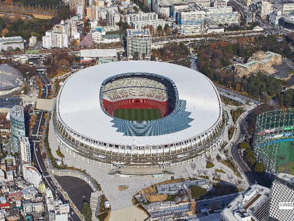 国立競技場内のホスピタリティーエリア
©JNSE